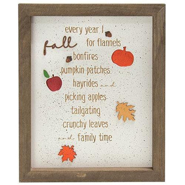Every Year I Fall Dimensional Wooden Sign - The Fox Decor